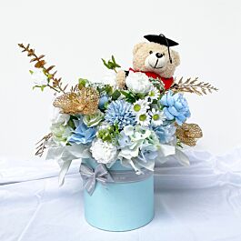 Buket Bunga Bloom Box Aqua