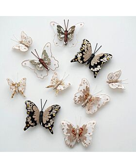 10pcs Kupu-Kupu Natal Ornament Set Xmas