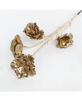 4 Branch Gold Peony Glf