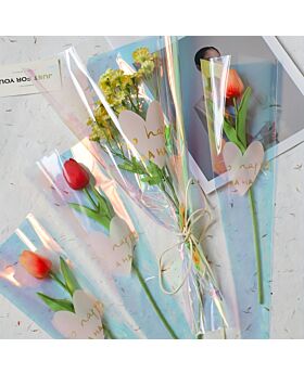 10lbr Plastic Cellophane Instan Hologram Happy Fst