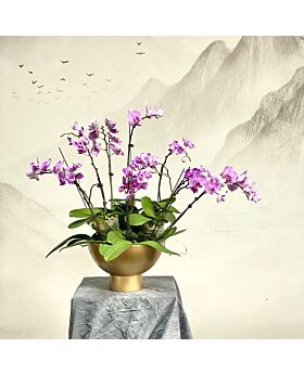 Anggrek Metal Vase Vsc