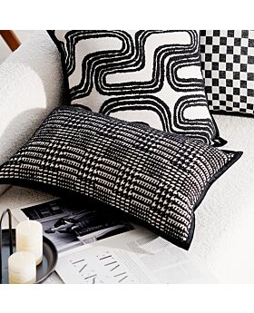 Sarung Bantal Sofa 45x45cm Seri Black B Sbs