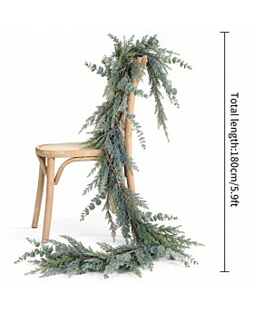 180cm Pine Needle Garland Gld