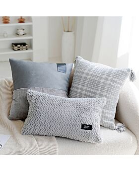 Sarung Bantal Sofa 45x45cm Seri Grey Sbs