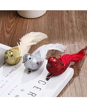 Hiasan Burung Merpati Glittery Pjgn