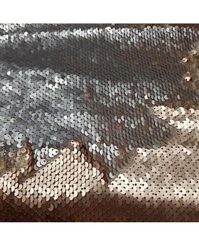 Flipped Sequin Fabric Kts - Gold Silver (Per Yard)