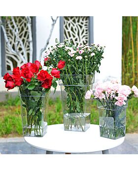 Vas Bunga Kotak Transparant Fst-Type C