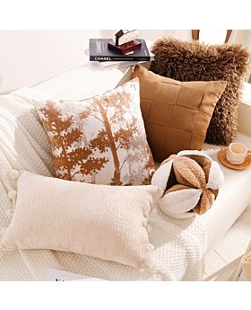 Sarung Bantal Sofa 45x45cm Seri Brown E Sbs