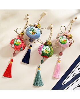 Gantungan Pouch Serut Kain Imlek Cny