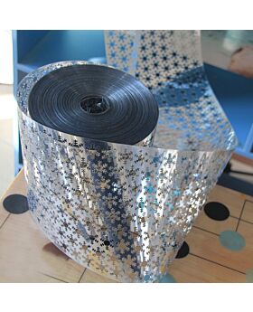 Silver Snowflake Wedding Ceiling Streamer Decoration Bdp (per kg)