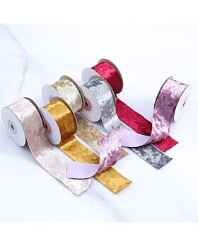 5 Yard Pita Velvet Beludru Lebar 3.8cm 1.5 inch Fst