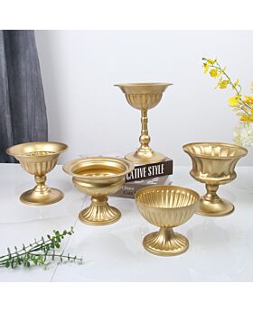 Lita Metal Vase Vsc - Gold