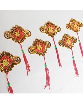 Gantungan Tassel Blessing Inside Wreath CNY (6pcs/pak)