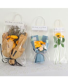 Plastik Jinjing Bening PVC Transparan Buket Fst