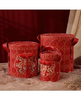 Premium Tabung Jinjing Hampers Imlek - Red 