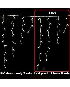 Lampu Tirai Pendek Light Curtain 4M Led Ice Bar String Light Lld