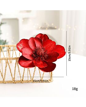 15cm Bunga Natal Magnolia Xmas Type E