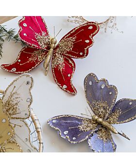 25cm Kupu-Kupu Ornament Natal Xmas