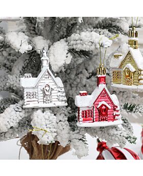 4pcs Ornament Gantungan Natal Rumah Xmas