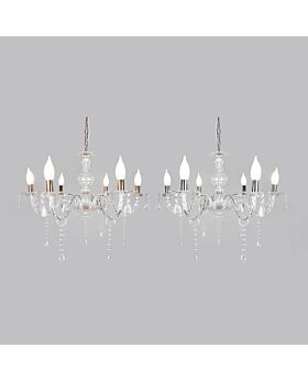 Acrylics 6 Head Candelabras Chandelier Cdr