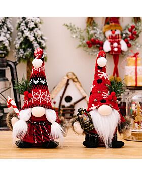 Boneka Natal Gnome Xmas - Lentera Couple