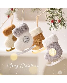 Christmas Ornament Ski Boots Xmas 