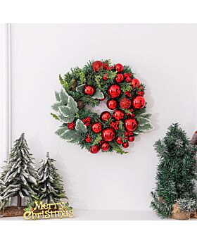 Christmas Wreath Xmas - Red Balls