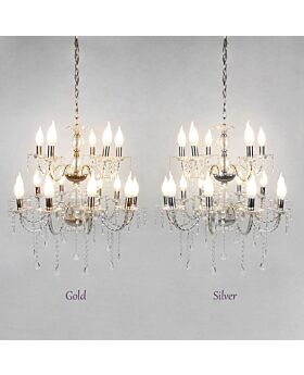 Acrylics 10+5 Head Candelabras Chandelier Cdr