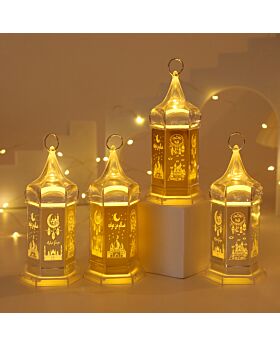 Lentera Lampu Lilin Muslim Transparan Msm