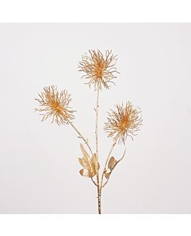 Three Head Gold Sea Urchin Flower Glf