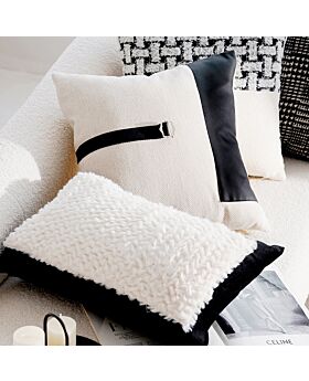 Sarung Bantal Sofa 45x45cm Seri Black B Sbs