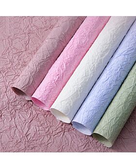 1 PAK Cellophane Creased Stone Paper 60x60cm Fst