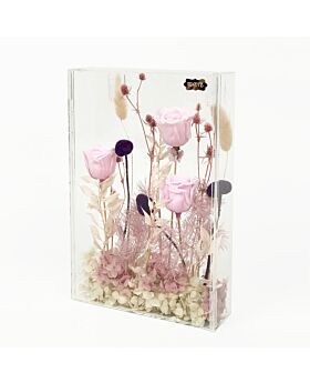 Box Acrylics Bunga Preserved