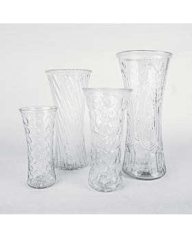 Clear Glass Flower Vase Jkc