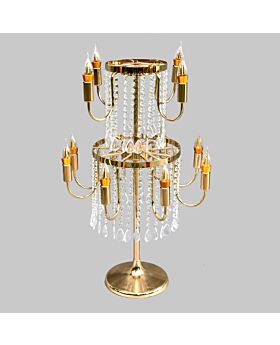 12 Head LED Candelabra with Flower Stand Lst