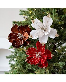 22cm Bunga Natal Magnolia Xmas