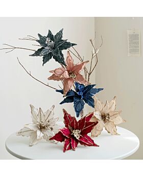 28cm Bunga Poinsettia Natal Xmas