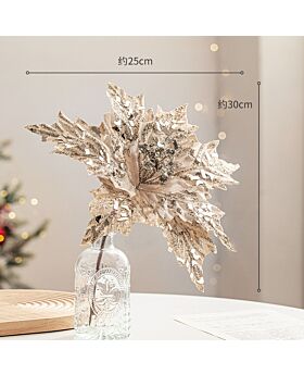 30cm Bunga Natal Icy Sequin Xmas