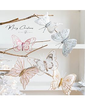 Kupu-Kupu Natal Ornament Set Xmas