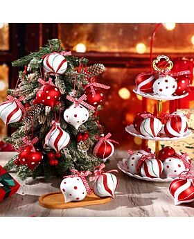 6pcs Onion Drop Christmas Ornament Xmas
