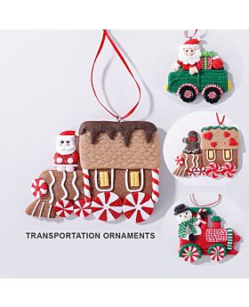 Christmas Transportation Ornament Xmas