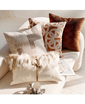 Sarung Bantal Sofa 45x45cm Seri Brown A Sbs