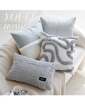 Sarung Bantal Sofa 45x45cm Seri Grey Sbs