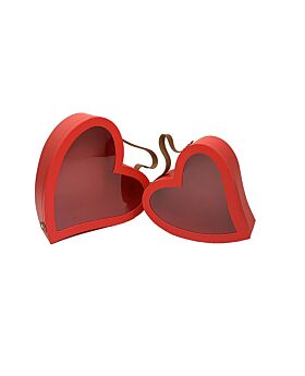 Gift Box Jinjing Bentuk Hati Mika Fst-Red-Small