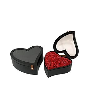 Gift Box Jinjing Bentuk Hati Mika Fst-Black-Medium