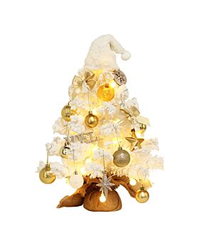 Golden White Decorated Christmas Tree Xmas