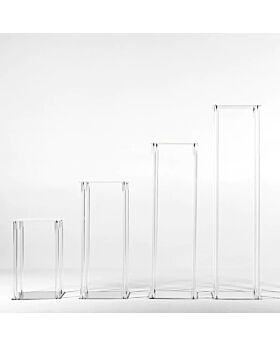 Rectangular Table Top Metal Flower Stand (per pcs) Vsc - Acrylics