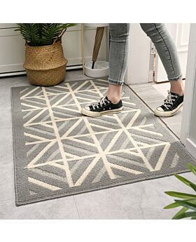 Jumbo 50x80cm Keset Pintu Rumah Antislip Rhombus Krh