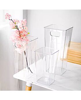 Vas Bunga Kotak Transparant Fst-Type B
