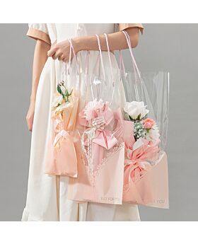 Plastik Jinjing Buket Renda Transparan Fst